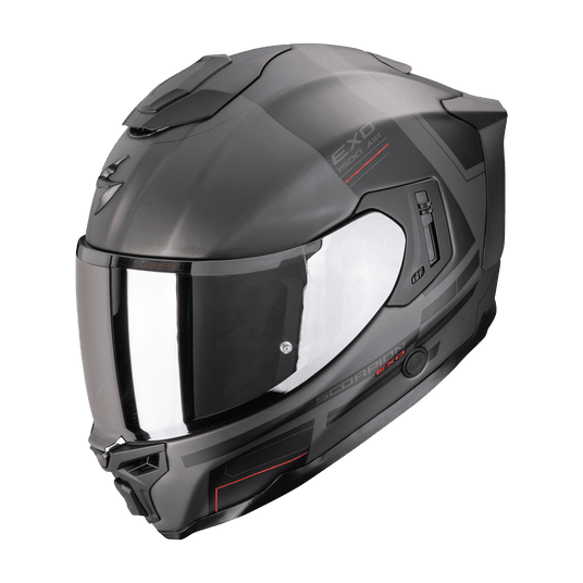 SCORPION KASK EXO-1500 AIR DUAL MAT SILV-BK-RD L -zdjęcie numer 1