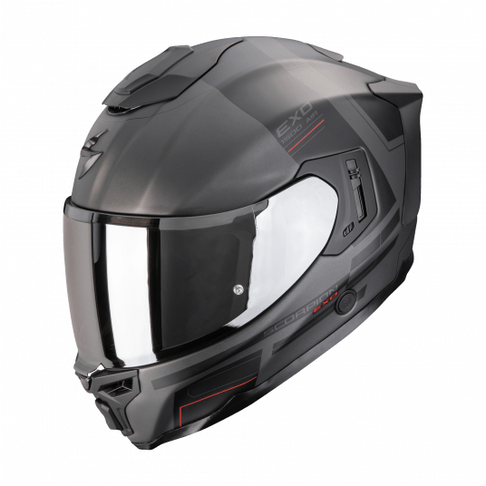 SCORPION KASK EXO-1500 AIR DUAL MAT SILV-BK-RD S -zdjęcie numer 1