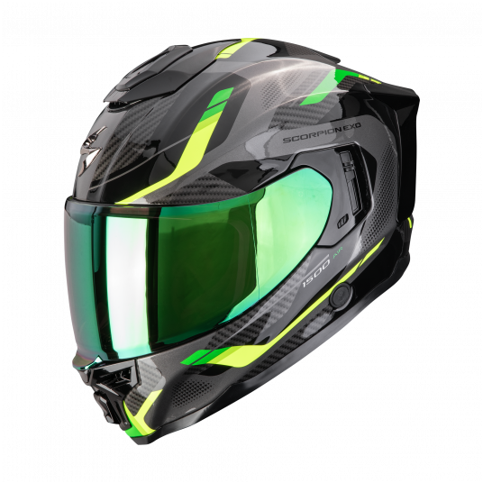 SCORPION KASK EXO-1500 AIR SLEEK BLACK-GREEN M -zdjęcie numer 1