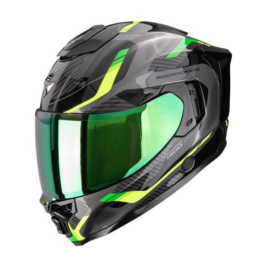 SCORPION KASK EXO-1500 AIR SLEEK BLACK-GREEN M -zdjęcie numer 1