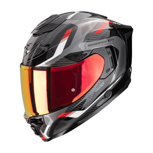SCORPION KASK EXO-1500 AIR SLEEK BLACK-RED M -zdjęcie numer 1
