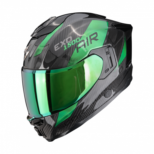 SCORPION KASK EXO-1500 CARBON AIR PLATT Bk-Green M -zdjęcie numer 1