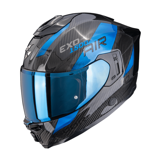 SCORPION KASK EXO-1500 CARBON AIR PLATTED BK-BLU L -zdjęcie numer 1
