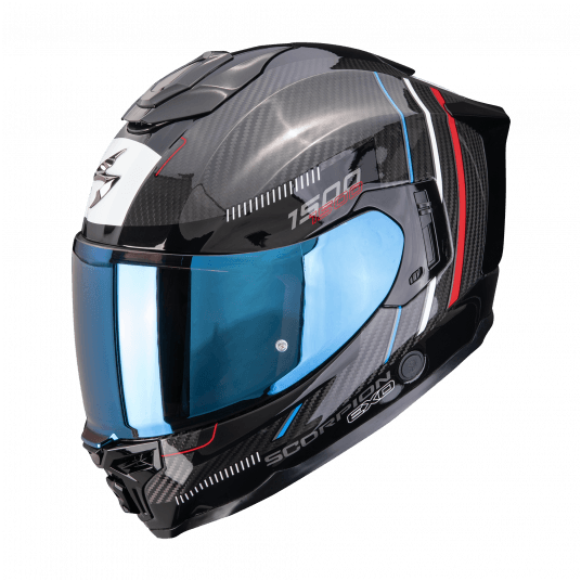 SCORPION KASK EXO-1500 CARBON AIR ZITY BK-RD-BL L -zdjęcie numer 1