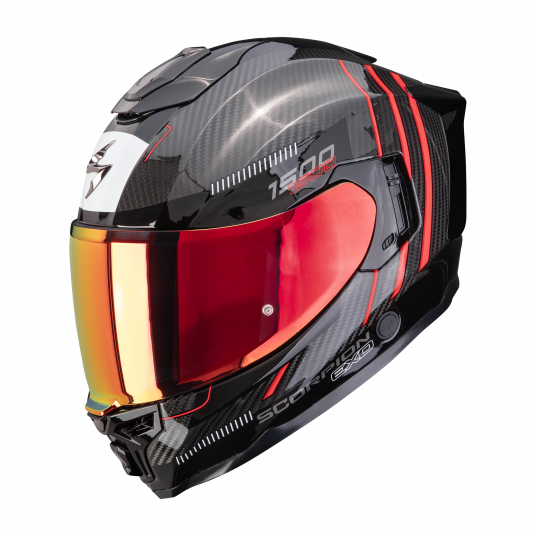 SCORPION KASK EXO-1500 CARBON AIR ZITY Black-RD L -zdjęcie numer 1