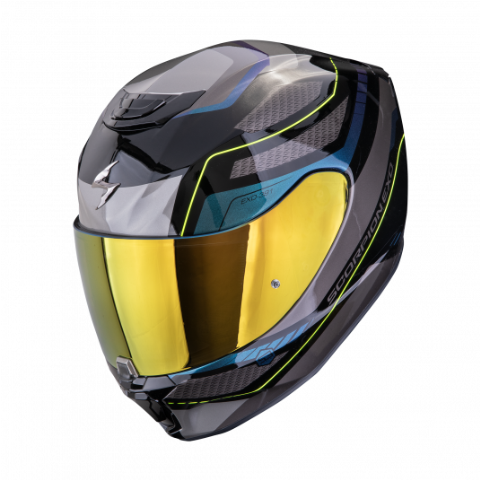 SCORPION KASK EXO-391 LEO Black-Blue S -zdjęcie numer 1