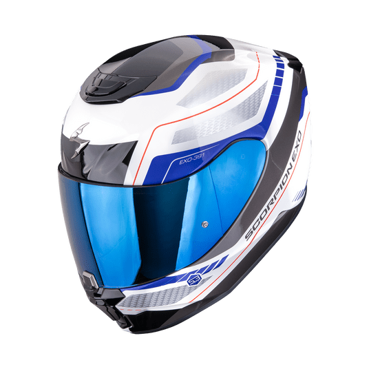 SCORPION KASK EXO-391 LEO White-Blue L -zdjęcie numer 1