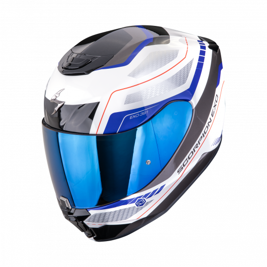 SCORPION KASK EXO-391 LEO White-Blue M -zdjęcie numer 1