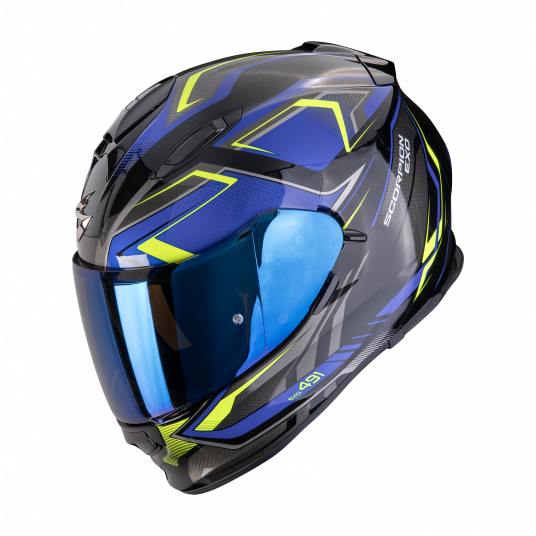 SCORPION KASK EXO-491 ZUMO Bk-Bl-Neon yell L -zdjęcie numer 1