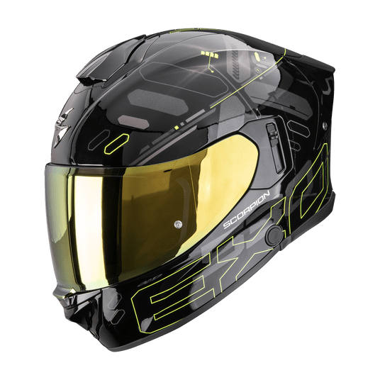 SCORPION KASK EXO-530 AIR FOND Black-Neon yell S -zdjęcie numer 1