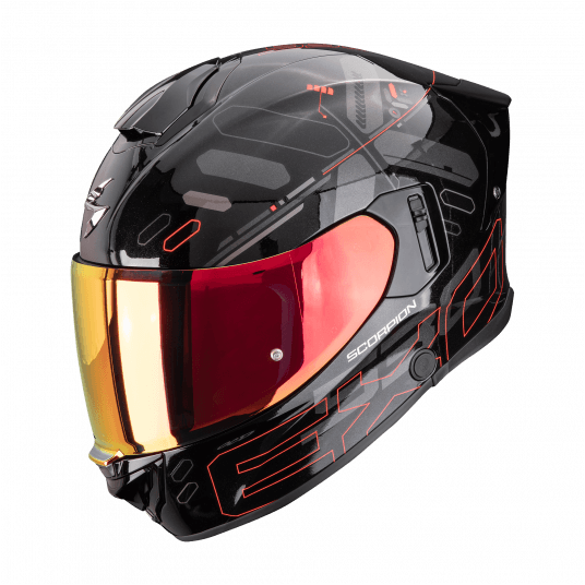 SCORPION KASK EXO-530 AIR FOND METAL BK-RD M -zdjęcie numer 1
