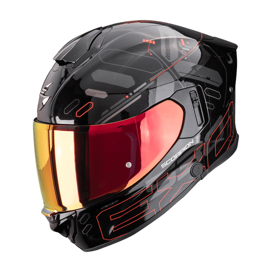 SCORPION KASK EXO-530 AIR FOND METAL BK-RD XXL -zdjęcie numer 1