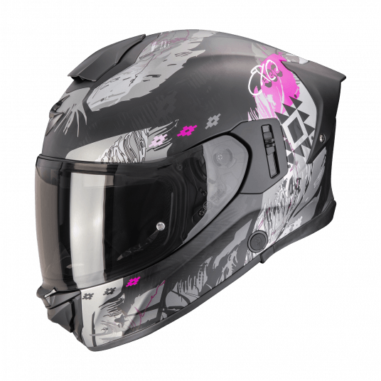 SCORPION KASK EXO-530 AIR HADJI Matt Black-Pink XS -zdjęcie numer 1