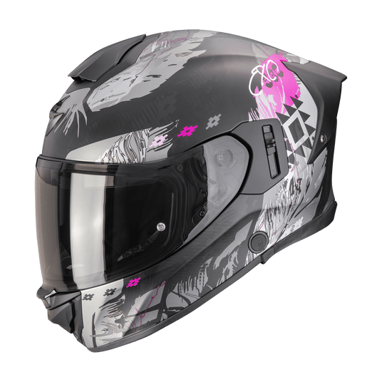 SCORPION KASK EXO-530 AIR HADJI Matt Black-Pink XS -zdjęcie numer 1