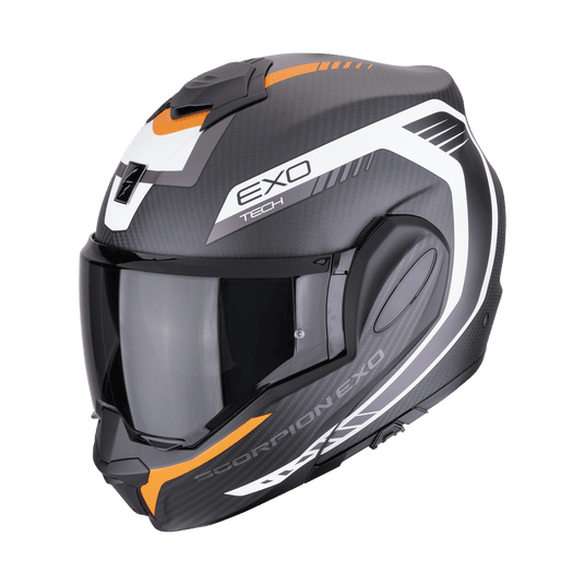 SCORPION KASK EXO-TECH CARBON COSY MAT BK-ORAN S -zdjęcie numer 1