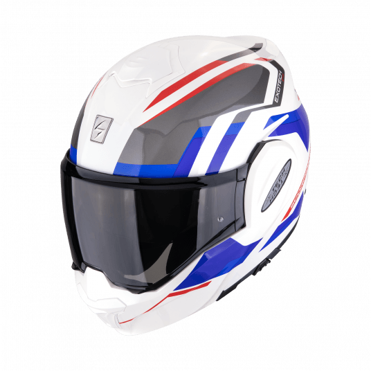 SCORPION KASK EXO-TECH FURIO WHITE-RED-BLUE L -zdjęcie numer 1