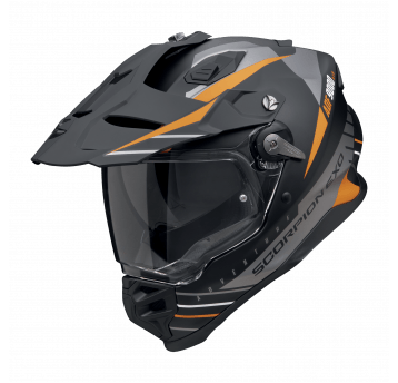 SCORPION KASK ADF-9000 AIR FEAT MAT BK-SIL-OR.L