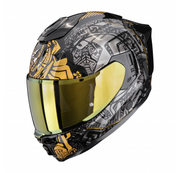 SCORPION KASK EXO-1500 AIR Apus Bk-Grey-Gold L