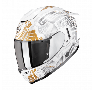 SCORPION KASK EXO-1500 AIR Apus White-Grey-Gold M