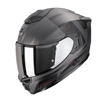 SCORPION KASK EXO-1500 AIR DUAL MAT SILV-BK-RD S