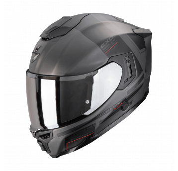 SCORPION KASK EXO-1500 AIR DUAL MAT SILV-BK-RD XL