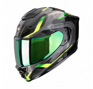 SCORPION KASK EXO-1500 AIR SLEEK BLACK-GREEN M