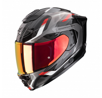 SCORPION KASK EXO-1500 AIR SLEEK BLACK-RED XL