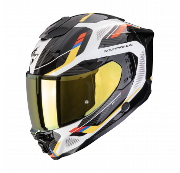 SCORPION KASK EXO-1500 AIR SLEEK WH-BLUE-YELL S