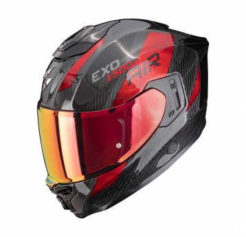 SCORPION KASK EXO-1500 CARBON AIR PLATED BK-RD M