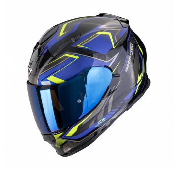 SCORPION KASK EXO-491 ZUMO Bk-Bl-Neon yell M