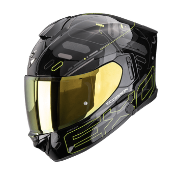 SCORPION KASK EXO-530 AIR FOND Black-Neon yell M