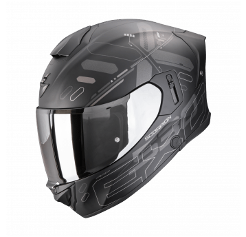 SCORPION KASK EXO-530 AIR FOND Matt Black-Silv XL