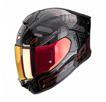 SCORPION KASK EXO-530 AIR FOND METAL BK-RD M