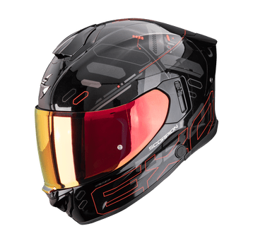 SCORPION KASK EXO-530 AIR FOND METAL BK-RD S