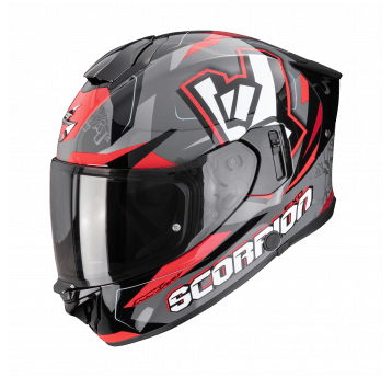 SCORPION KASK EXO-530 AIR ROK GREY-BLACK-RED L
