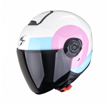 SCORPION KASK EXO-CITY II SHEER Wh-Pink-Ligh Bl S