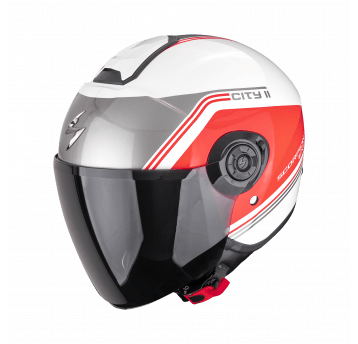 SCORPION KASK EXO-CITY II VITA WHITE-RED L