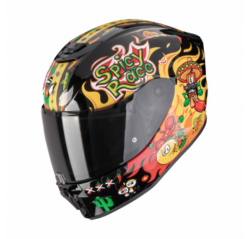 SCORPION KASK EXO-JNR AIR YUCATAN Black-Yell-Red M
