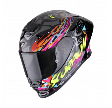 SCORPION KASK EXO-R1 II AIR SAVAGE BK-BL-PINK L