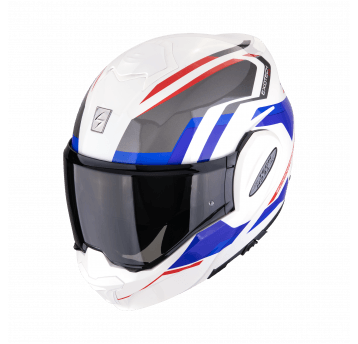 SCORPION KASK EXO-TECH FURIO WHITE-RED-BLUE L