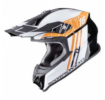 SCORPION KASK VX-16 EVO AIR LIGNES BK-Orange L