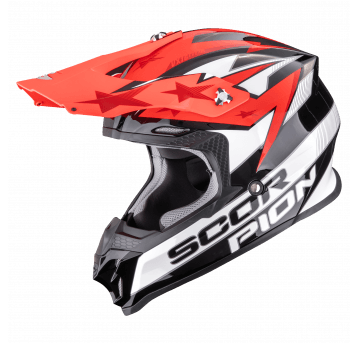 SCORPION KASK VX-16 EVO AIR PATRIOT BK-WH-RD L