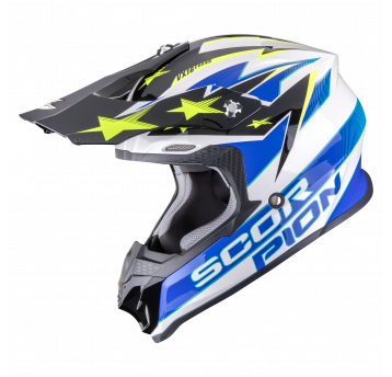 SCORPION KASK VX-16 EVO AIR PATRIOT WH-BL-Yel XL